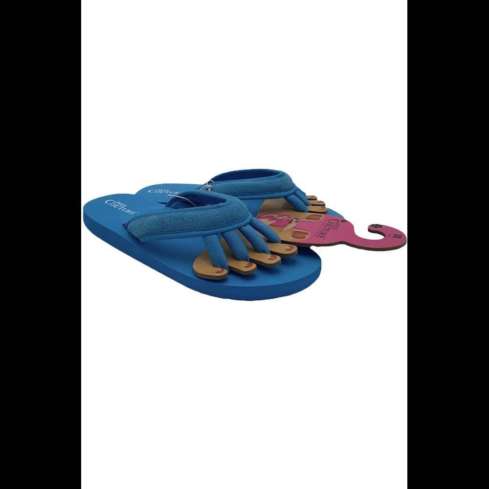Pedi Couture On-the-Go Pedicure Sandal Turquoise - Medium